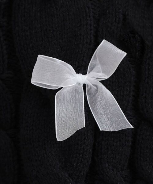 PINK-latte / ピンク ラテ ニット・セーター | リボン付ニットプルオーバー | 詳細14