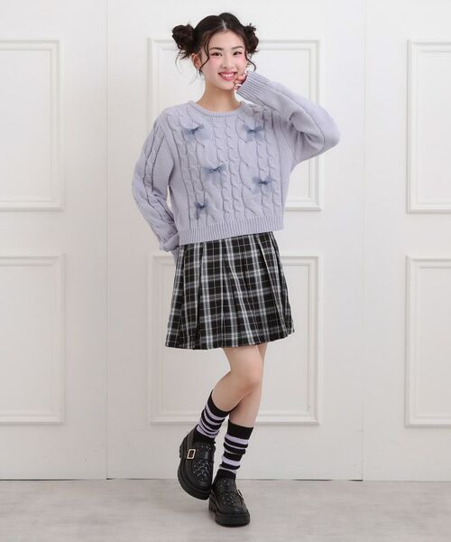 PINK-latte / ピンク ラテ ニット・セーター | リボン付ニットプルオーバー | 詳細16