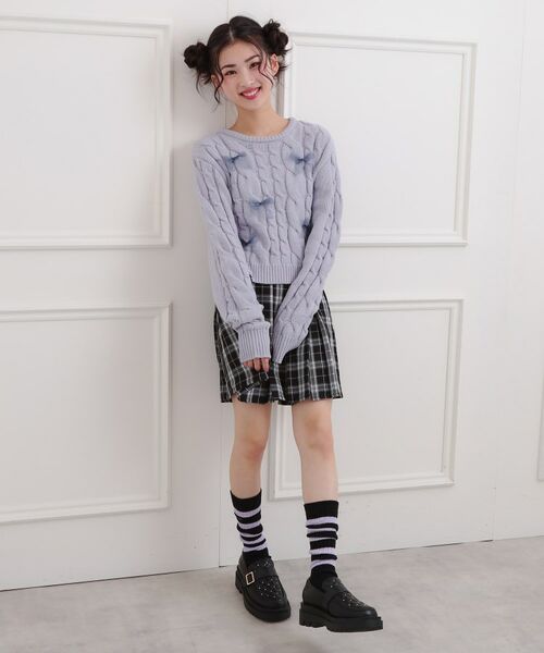 PINK-latte / ピンク ラテ ニット・セーター | リボン付ニットプルオーバー | 詳細17