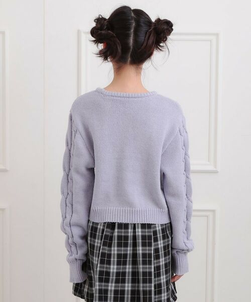 PINK-latte / ピンク ラテ ニット・セーター | リボン付ニットプルオーバー | 詳細3