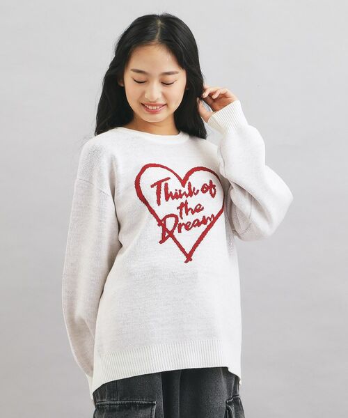 PINK-latte/ピンク ラテ ウォッシャブルアソートニット アイボリー(004) 16(160cm) PINK-latte/ピンク ラテ ウォッシャブルアソートニット アイボリー(004) 16(160cm)