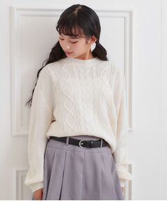 PINK-latte / ピンク ラテ ニット・セーター | 【プチプラ】ケーブルニット