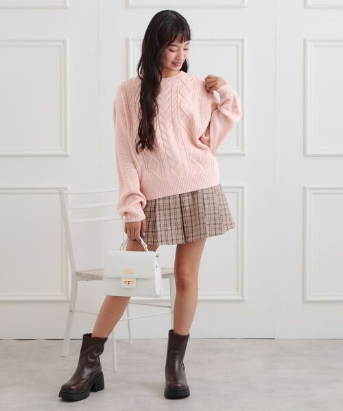 PINK-latte / ピンク ラテ ニット・セーター | 【プチプラ】ケーブルニット | 詳細16