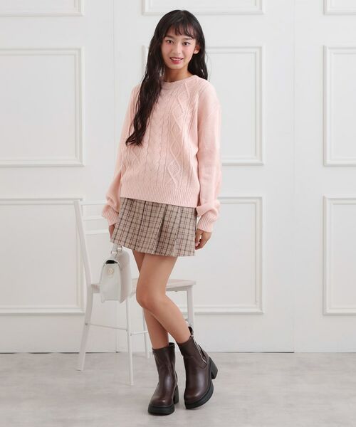 PINK-latte / ピンク ラテ ニット・セーター | 【プチプラ】ケーブルニット | 詳細17