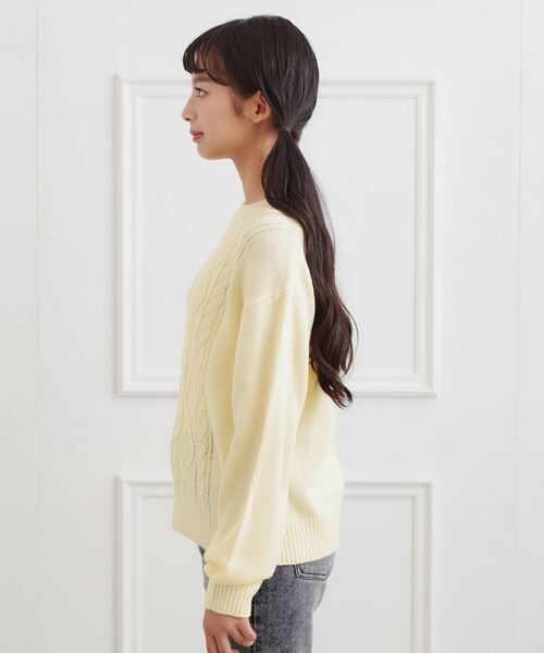 PINK-latte / ピンク ラテ ニット・セーター | 【プチプラ】ケーブルニット | 詳細2