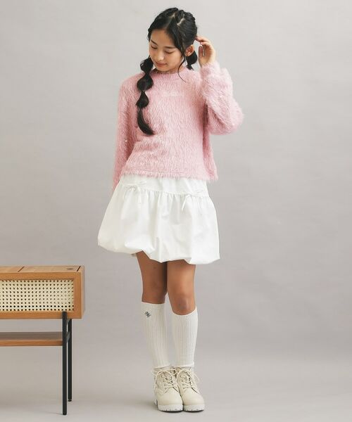 PINK-latte / ピンク ラテ カットソー | シャギー袖パール調プルオーバー | 詳細18