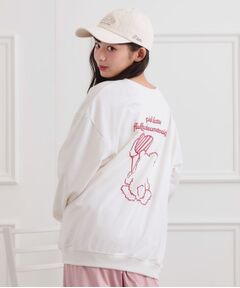 PINK-latte / ピンク ラテ スウェット | クマちゃんミニ裏トレーナー