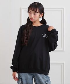 PINK-latte / ピンク ラテ スウェット | クマちゃんミニ裏トレーナー