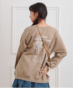 PINK-latte / ピンク ラテ スウェット | クマちゃんミニ裏トレーナー