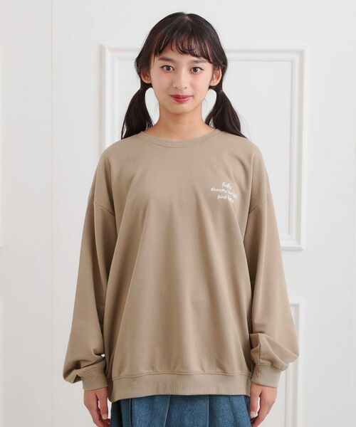 PINK-latte / ピンク ラテ スウェット | クマちゃんミニ裏トレーナー | 詳細1