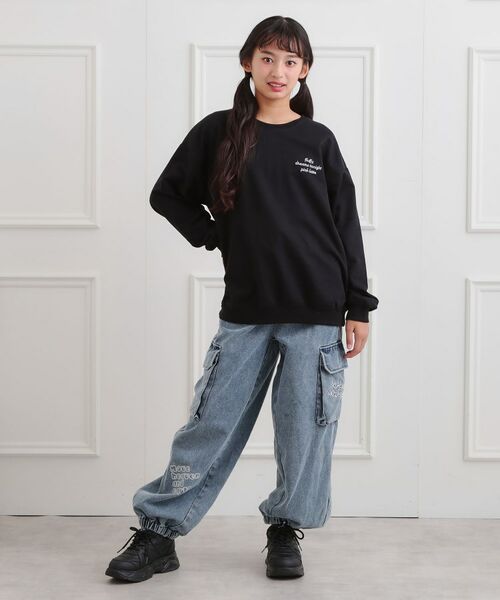 PINK-latte / ピンク ラテ スウェット | クマちゃんミニ裏トレーナー | 詳細16