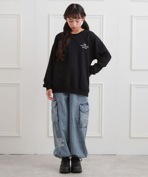 PINK-latte / ピンク ラテ スウェット | クマちゃんミニ裏トレーナー | 詳細17