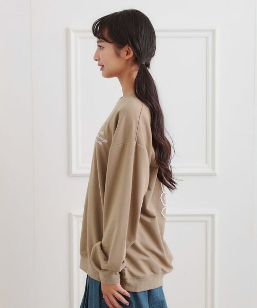 PINK-latte / ピンク ラテ スウェット | クマちゃんミニ裏トレーナー | 詳細2