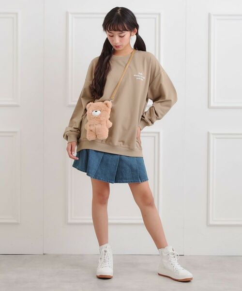 PINK-latte / ピンク ラテ スウェット | クマちゃんミニ裏トレーナー | 詳細20