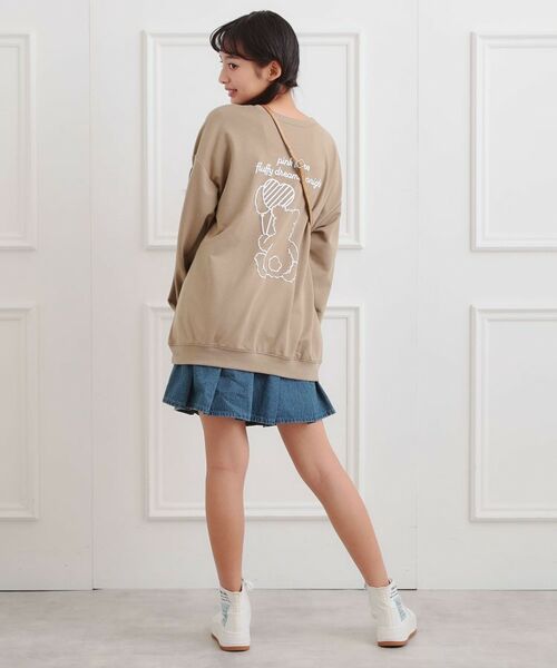 PINK-latte / ピンク ラテ スウェット | クマちゃんミニ裏トレーナー | 詳細21