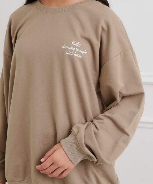 PINK-latte / ピンク ラテ スウェット | クマちゃんミニ裏トレーナー | 詳細5