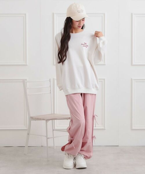 PINK-latte / ピンク ラテ スウェット | クマちゃんミニ裏トレーナー | 詳細9