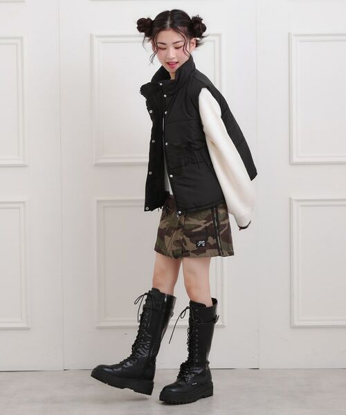 PINK-latte / ピンク ラテ ダウンジャケット・ベスト | 中綿リボンベスト | 詳細12