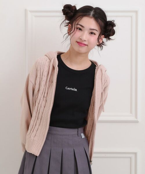 PINK-latte / ピンク ラテ カーディガン・ボレロ | モールニットケーブルカーディガン | 詳細15