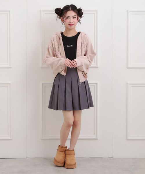 PINK-latte / ピンク ラテ カーディガン・ボレロ | モールニットケーブルカーディガン | 詳細16