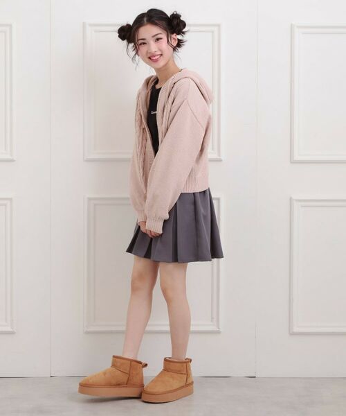 PINK-latte / ピンク ラテ カーディガン・ボレロ | モールニットケーブルカーディガン | 詳細17