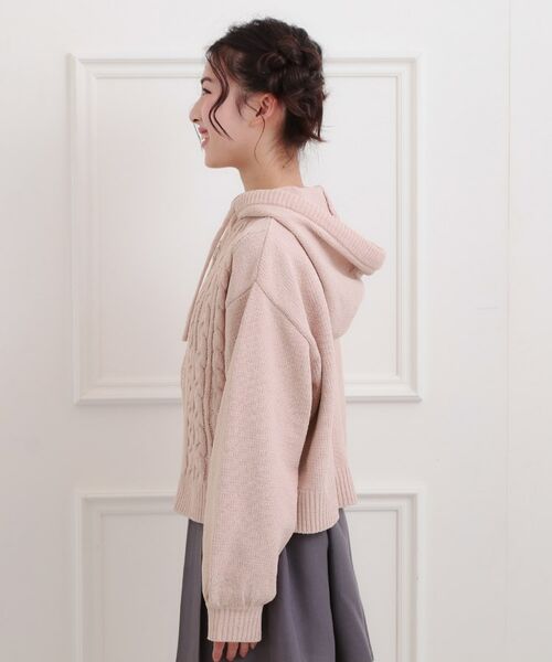 PINK-latte / ピンク ラテ カーディガン・ボレロ | モールニットケーブルカーディガン | 詳細2