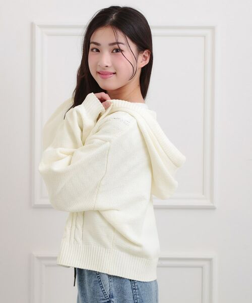 PINK-latte / ピンク ラテ カーディガン・ボレロ | モールニットケーブルカーディガン | 詳細7