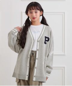 PINK-latte / ピンク ラテ カーディガン・ボレロ | ラクガキ柄ロングカーディガン