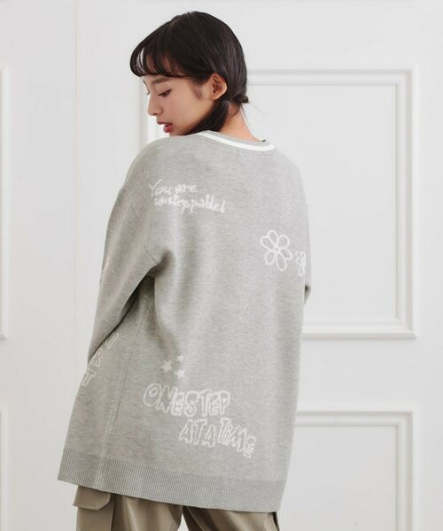 PINK-latte / ピンク ラテ カーディガン・ボレロ | ラクガキ柄ロングカーディガン | 詳細11