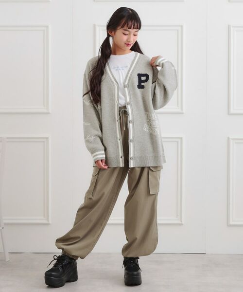 PINK-latte / ピンク ラテ カーディガン・ボレロ | ラクガキ柄ロングカーディガン | 詳細13