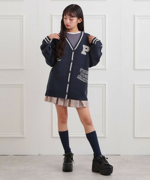 PINK-latte / ピンク ラテ カーディガン・ボレロ | ラクガキ柄ロングカーディガン | 詳細8