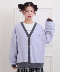 PINK-latte / ピンク ラテ カーディガン・ボレロ | クマちゃん裏毛カーディガン