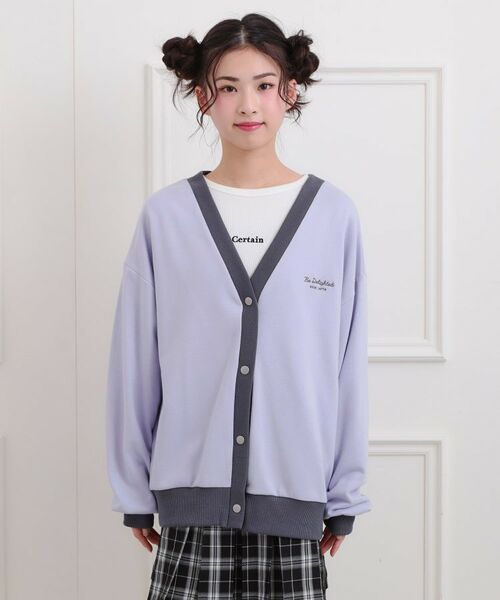 PINK-latte / ピンク ラテ カーディガン・ボレロ | クマちゃん裏毛カーディガン | 詳細1