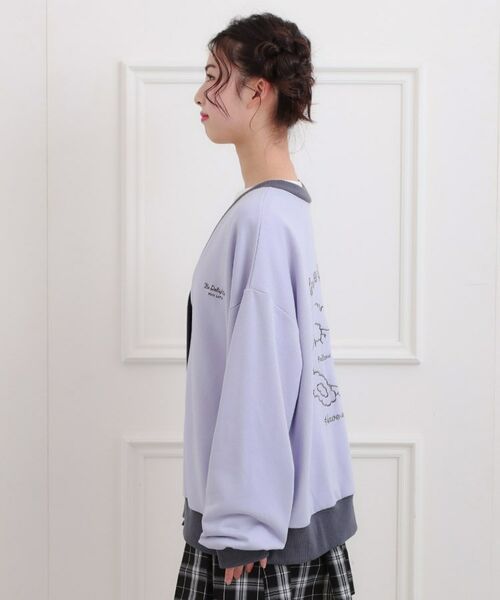 PINK-latte / ピンク ラテ カーディガン・ボレロ | クマちゃん裏毛カーディガン | 詳細2