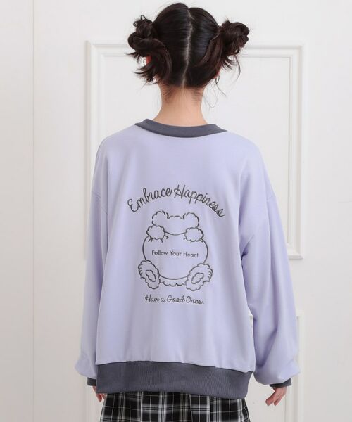 PINK-latte / ピンク ラテ カーディガン・ボレロ | クマちゃん裏毛カーディガン | 詳細3