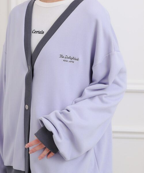 PINK-latte / ピンク ラテ カーディガン・ボレロ | クマちゃん裏毛カーディガン | 詳細5