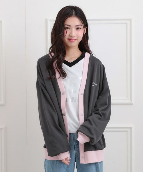 PINK-latte / ピンク ラテ カーディガン・ボレロ | クマちゃん裏毛カーディガン | 詳細7