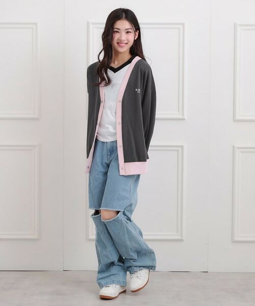 PINK-latte / ピンク ラテ カーディガン・ボレロ | クマちゃん裏毛カーディガン | 詳細8