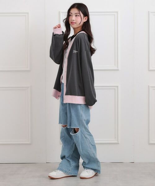 PINK-latte / ピンク ラテ カーディガン・ボレロ | クマちゃん裏毛カーディガン | 詳細9