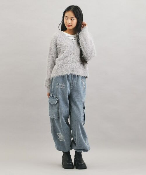 PINK-latte / ピンク ラテ カーディガン・ボレロ | ウォッシャブルロゴシャギーニットカーディガン | 詳細13