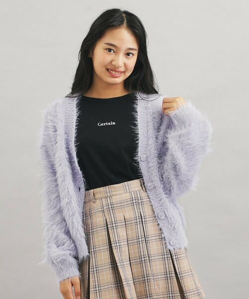 PINK-latte / ピンク ラテ カーディガン・ボレロ | ウォッシャブルロゴシャギーニットカーディガン | 詳細16