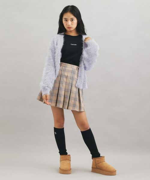 PINK-latte / ピンク ラテ カーディガン・ボレロ | ウォッシャブルロゴシャギーニットカーディガン | 詳細18