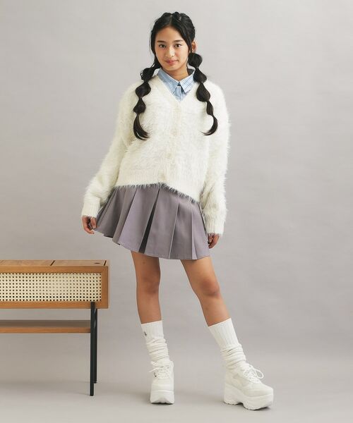 PINK-latte / ピンク ラテ カーディガン・ボレロ | ウォッシャブルロゴシャギーニットカーディガン | 詳細9