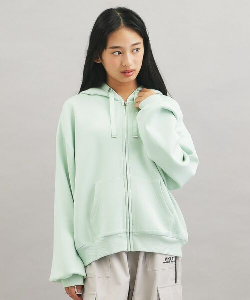 PINK-latte/ピンク ラテ ダンボールポンチパーカー ミントグリーン(021) 14(140cm)