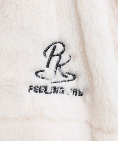 PINK-latte / ピンク ラテ レザーブルゾン・ジャケット | フェイクファーリブハイネックブルゾン | 詳細13