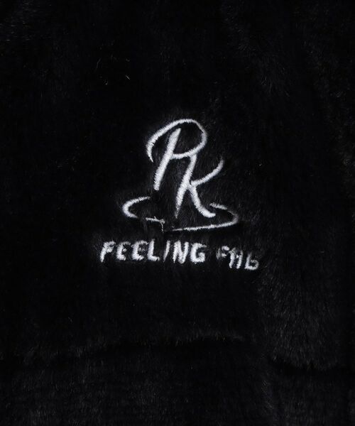 PINK-latte / ピンク ラテ レザーブルゾン・ジャケット | フェイクファーリブハイネックブルゾン | 詳細17