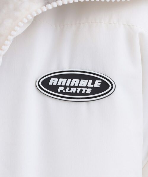 PINK-latte / ピンク ラテ レザーブルゾン・ジャケット | ボアリバーシブルブルゾン | 詳細17