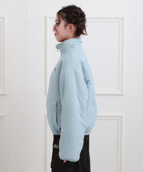 PINK-latte / ピンク ラテ レザーブルゾン・ジャケット | ボアリバーシブルブルゾン | 詳細2