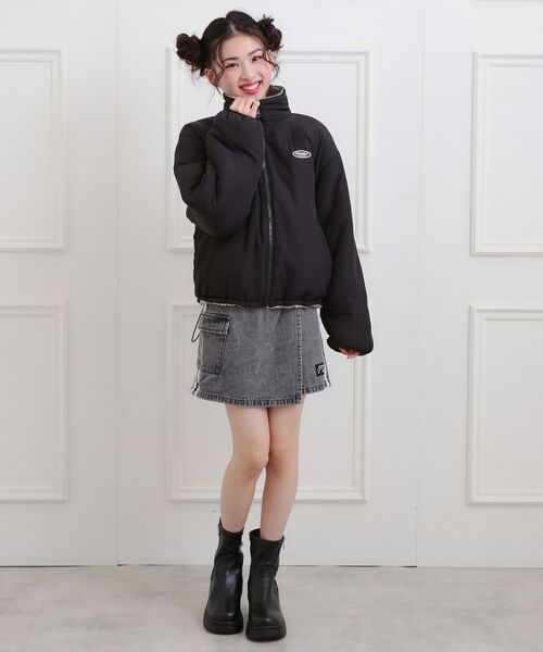 PINK-latte / ピンク ラテ レザーブルゾン・ジャケット | ボアリバーシブルブルゾン | 詳細20