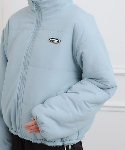 PINK-latte / ピンク ラテ レザーブルゾン・ジャケット | ボアリバーシブルブルゾン | 詳細5